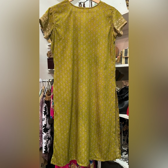 Vintage, Kurta / Tunic, 100% Silk, long slits on each side, beautiful!!! M - Picture 2 of 4